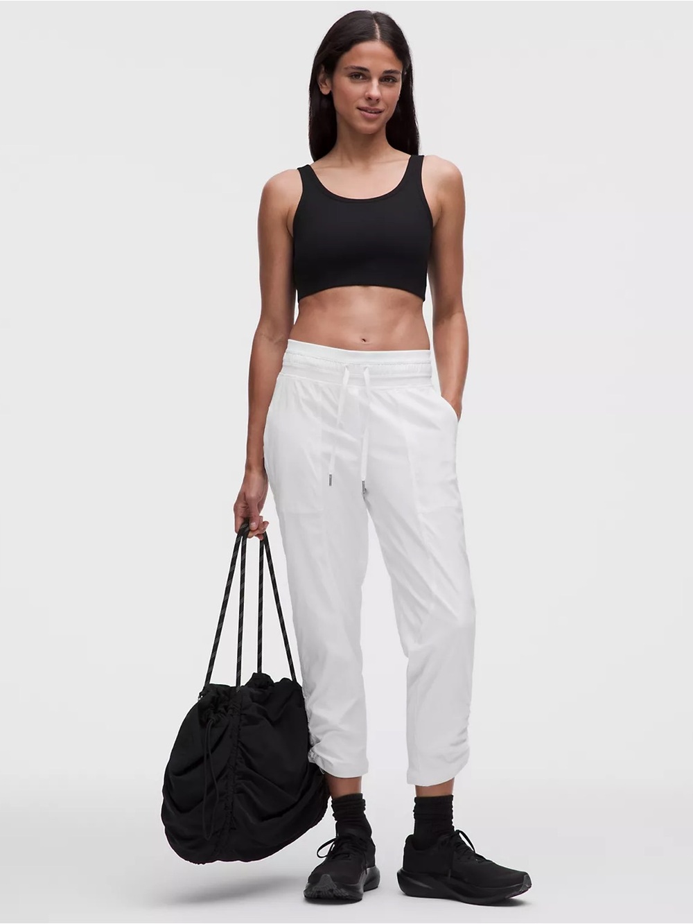 Lululemon Dance Studio Mid-Rise White Cropped Pant Size 6